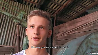 Blond Twink Gets Paid From A Random Distance from To Try Sex With Him - CZECH HUNTER 554
